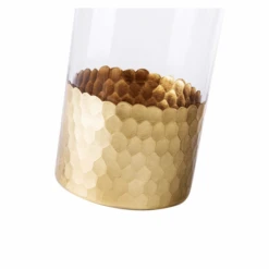 12”H X 4” CLEAR AND WITH GOLD BOTTOM GLASS CYLINDER ELSA LIKE -Cheap CERAMIC Shop 12h x 4 clear and with gold bottom glass cylinder 3