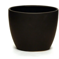 14" X 8" Opening X 12" H Ceramic Eye Vase, Matte Black -Cheap CERAMIC Shop 14 x 8 opening x 12 h ceramic eye vase matte black 1