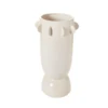 24”h X 14.5” WHITE CERAMIC RIVERIE VASE