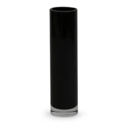 32"h X 6" BLACK GLASS CYLINDER