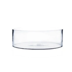 5"H X 15"D CLEAR GLASS LOW CYLINDER