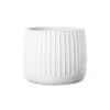 6.25”H X 7.5” CERAMIC Round Pot With Embossed Column Pattern And Banded Bottom Design 2 6.25”H X 7.5” CERAMIC Round Pot With Embossed Column Pattern And Banded Bottom Design -Cheap CERAMIC Shop 625h x 75 ceramic round pot with embossed column p