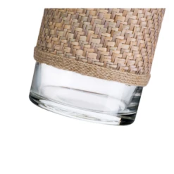 6.5” X 4” BOHO STYLE BURLAP WICKER BUD VASE -Cheap CERAMIC Shop 65 x 4 boho style burlap wicker bud vase 1