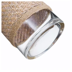 6.5” X 4” BOHO STYLE BURLAP WICKER BUD VASE -Cheap CERAMIC Shop 65 x 4 boho style burlap wicker bud vase 5