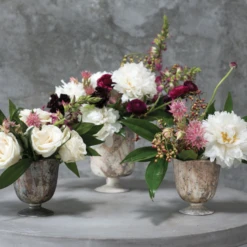 7.5” X 5.25” WHITE MARBLE GLASS CHELSEA VASE -Cheap CERAMIC Shop 75 x 525 white marble glass chelsea vase 4