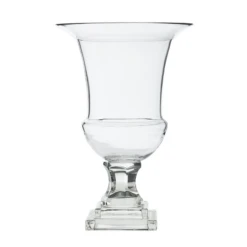 11.75”H X 8” CLEAR Ellewood Urn (AD)