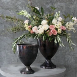 12.5”H X 9.75” BURNT SILVER ARSENAL METAL URN (AD) 9 12.5”H X 9.75” BURNT SILVER ARSENAL METAL URN (AD) -Cheap CERAMIC Shop accent decor 125h x 975 burnt silver arsenal metal 3