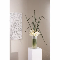 14”H X 5.75” WHITE GLASS PALOMA VASE -Cheap CERAMIC Shop accent decor 14h x 575 white glass paloma vase 2