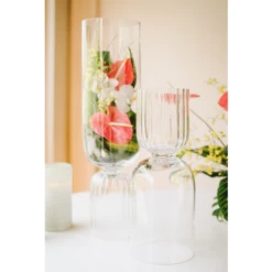 21.75”h X 8.5” GLASS VIVACE VASE REVERSIBLE -Cheap CERAMIC Shop accent decor 2175h x 85 glass vivace vase reversib 2