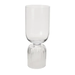 21.75”h X 8.5” GLASS VIVACE VASE REVERSIBLE
