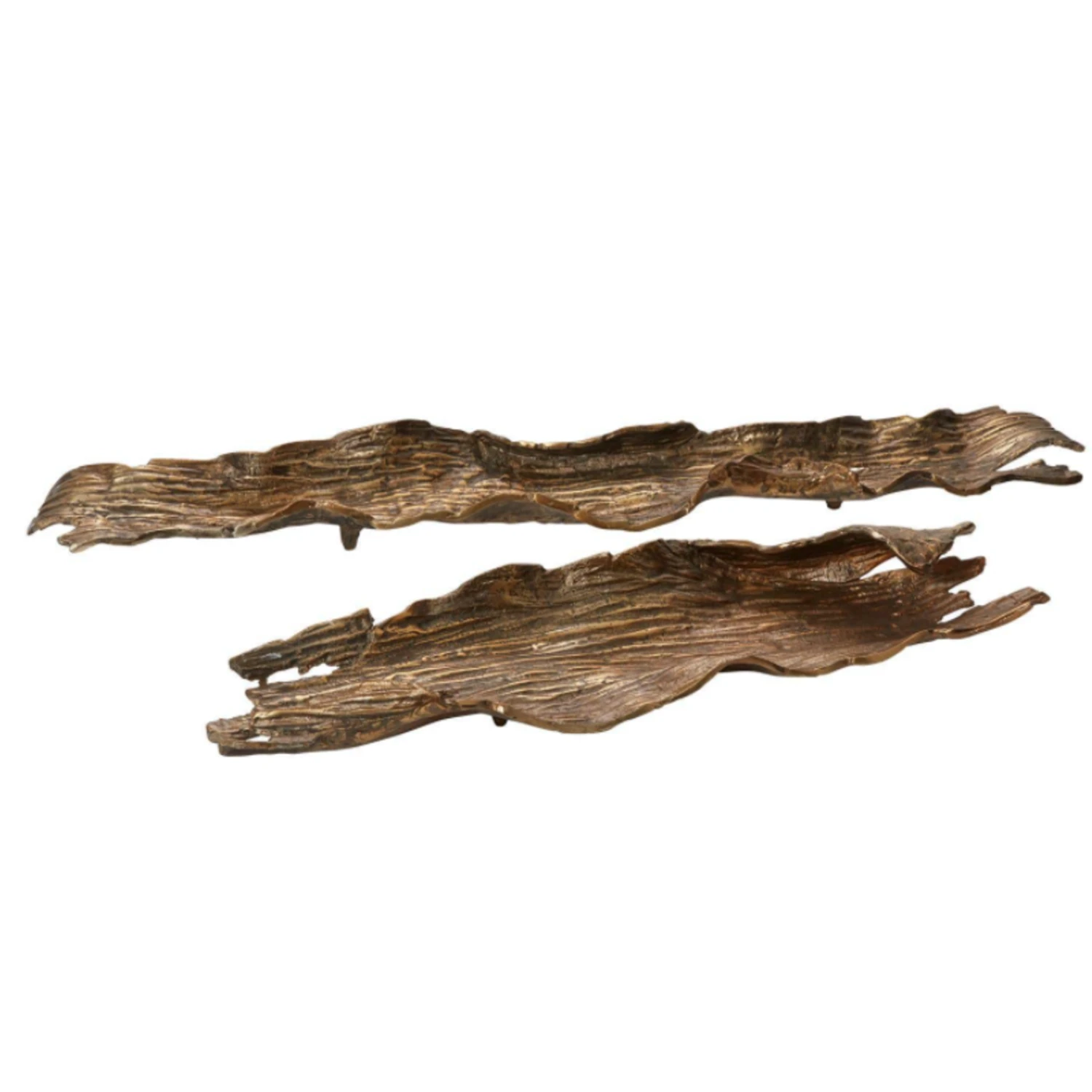 2.5”h X 22” Long X 6.5”w METAL GOLDEN CEDAR TRAY WOODLIKE 4 2.5”h X 22” Long X 6.5”w METAL GOLDEN CEDAR TRAY WOODLIKE - Image 2