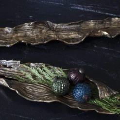 2.5”h X 22” Long X 6.5”w METAL GOLDEN CEDAR TRAY WOODLIKE 8 2.5”h X 22” Long X 6.5”w METAL GOLDEN CEDAR TRAY WOODLIKE -Cheap CERAMIC Shop accent decor 25h x 22 long x 65w metal golden ceda 2