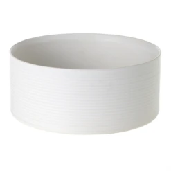 4"h X 9" MATTE WHITE DECATUR BOWL LOW CYLINDER (AD)