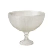 5"h X 6.25" OPULENT GLASS COMPOTE -Cheap CERAMIC Shop accent decor 5h x 625 opulent glass compote