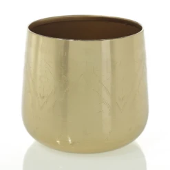 6” X 6” GOLD TULUM POT