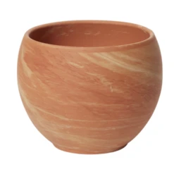 6"H X 7.75" TERRACOTTA CERAMIC ASTRID POT