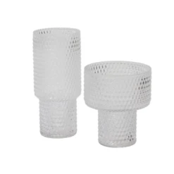 7.5”H X 6.5” CLEAR GLASS CORINTHIA VASE -Cheap CERAMIC Shop accent decor 75h x 65 clear glass corinthia vase 3