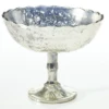 7”h X 8” Desiray Compote SILVER,GLASS (AD) -Cheap CERAMIC Shop accent decor 7h x 8 desiray compote silverglass ad