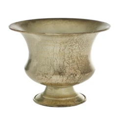 8.25"x 6.25”H CHAMPAGNE METAL SYDNEY URN (AD)