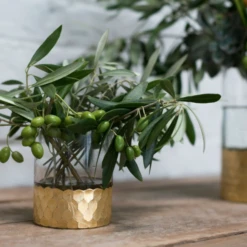 8”H X 3.75” GLASS WITH GOLD BOTTOM ELSA VASE -Cheap CERAMIC Shop accent decor 8h x 375 glass with gold bottom elsa 8