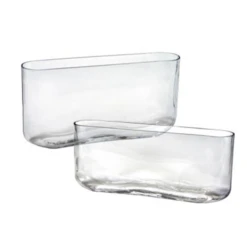 Clear Large Ovals H-8"" X Top-16""x3""