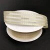 IVORY SATIN/ SHEER STRIPES 1.5’’ 50 YDS